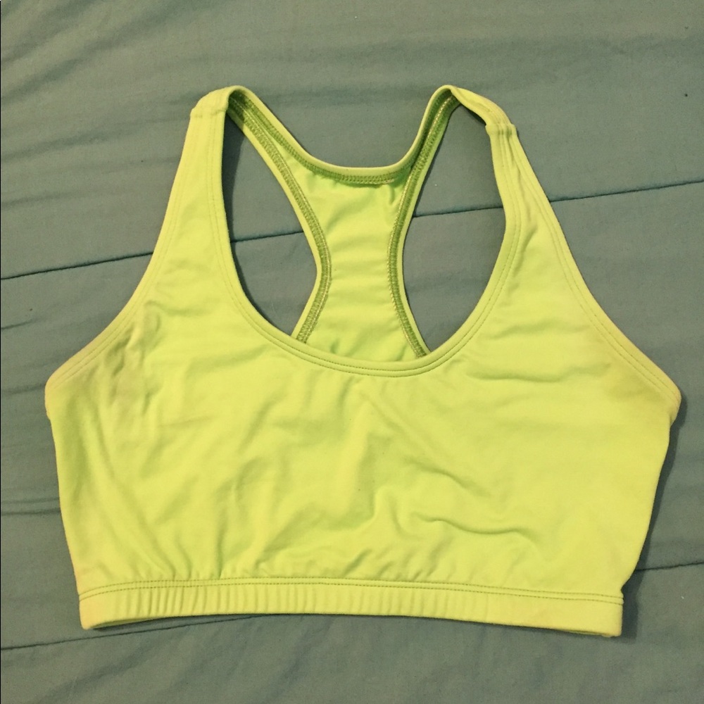 Lime Green Sports Bra